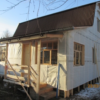 Утепление и отделка дома в деревне Подрезово Мытищинский район